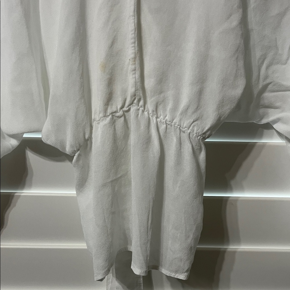 Zara Cream Ruffle Blouse - Picture 6 of 6